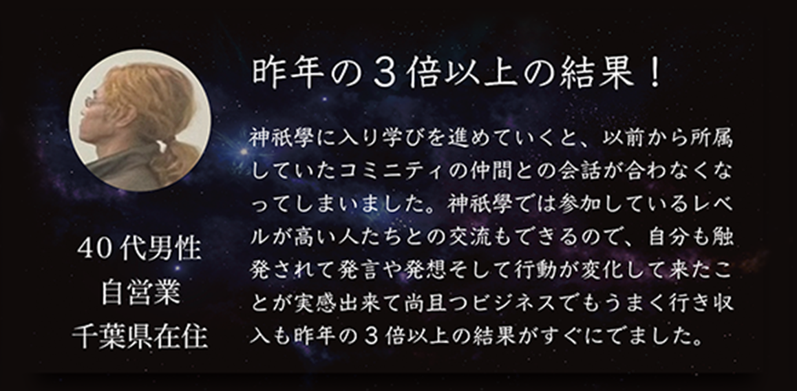 昨年の3倍以上の結果！